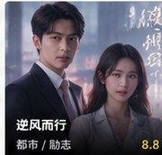 黄国短剧《逆风而行》都市励志短剧海报